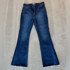 LOFT slime flare denim